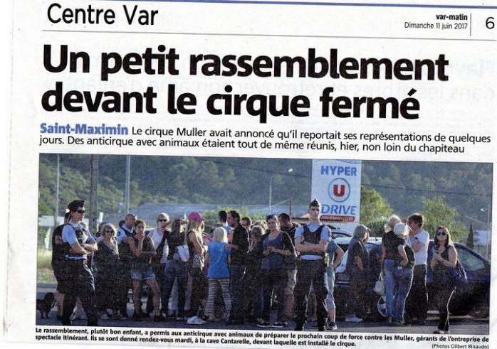 Manif cirque