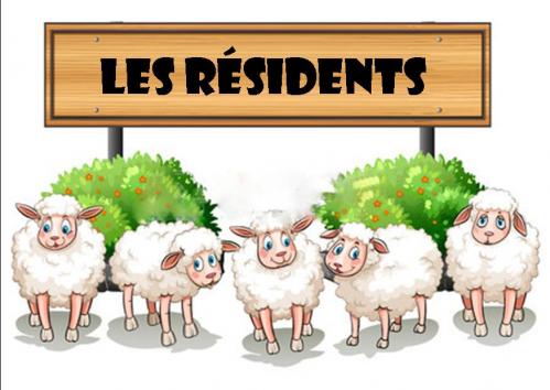 Pancarte les residents